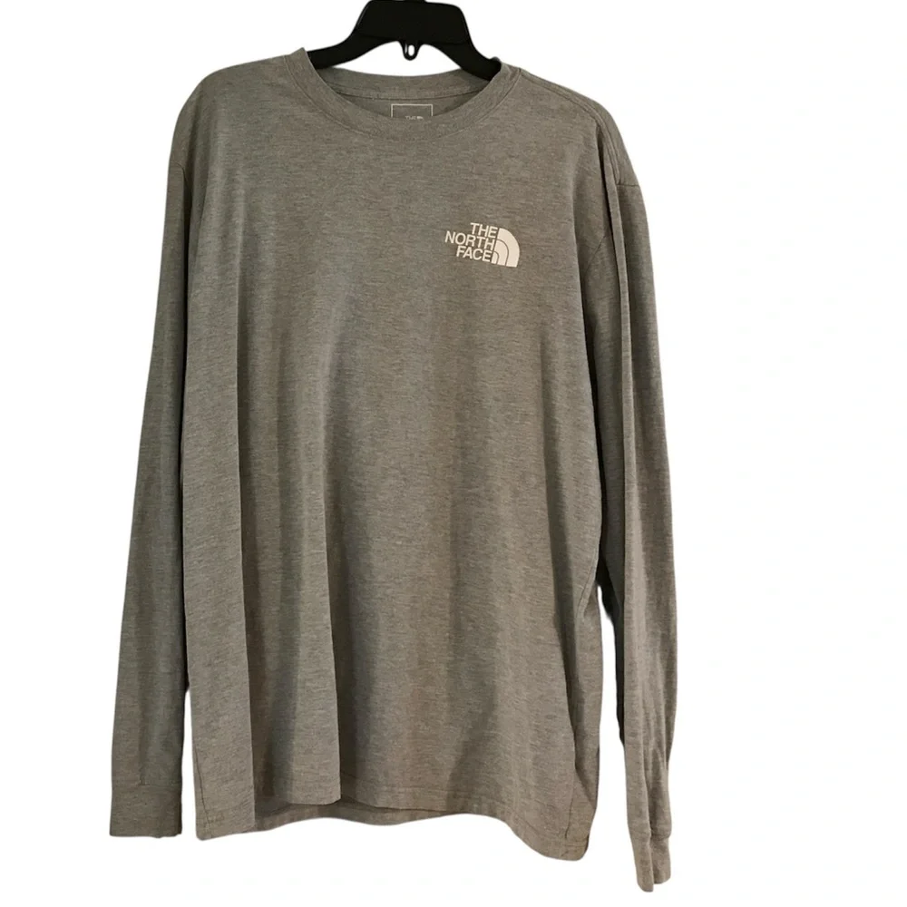 The North Face Men's Heather Gray Long Sleeve Tee